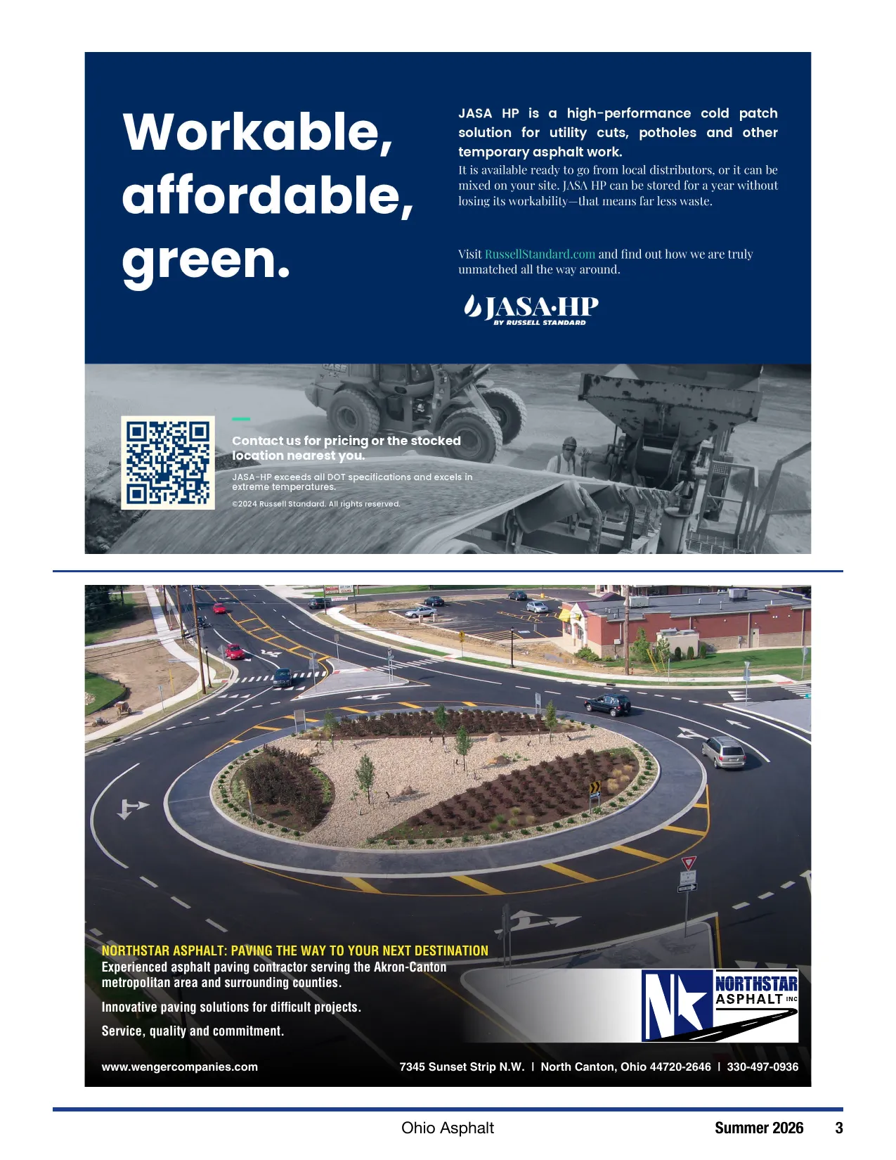 Page 3 of Ohio Asphalt Magazine Summer 2026