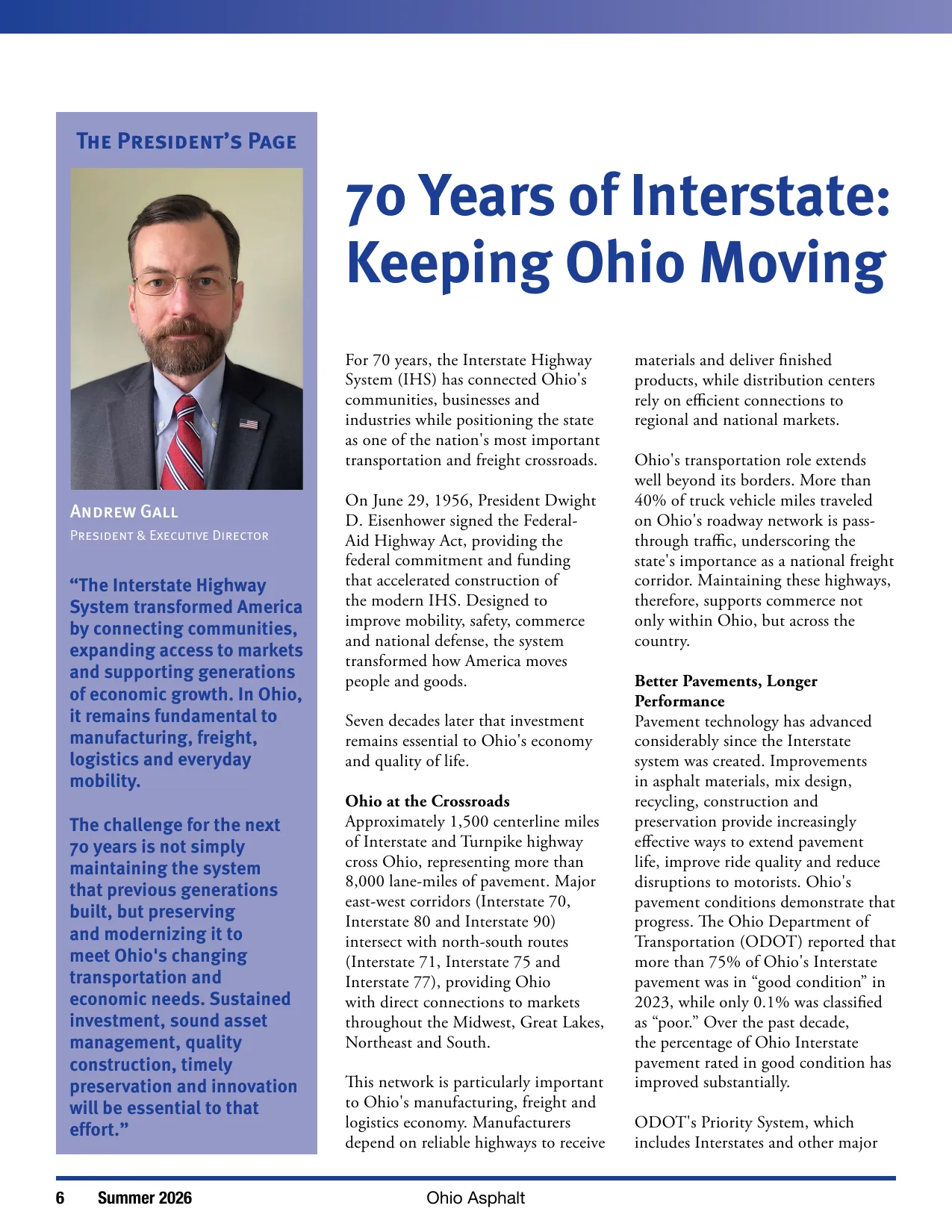 Page 6 of Ohio Asphalt Magazine Summer 2026